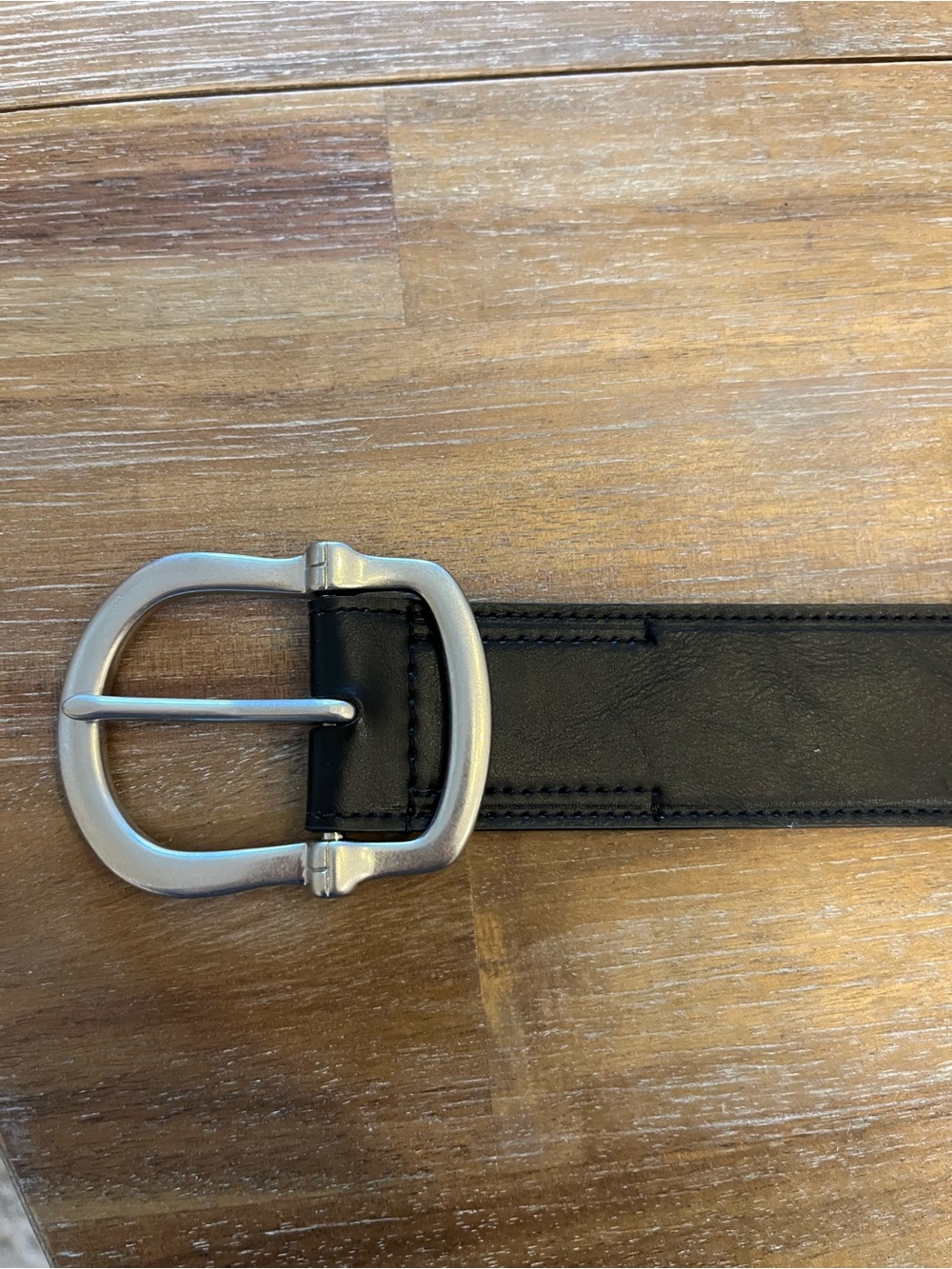 Chaps Black Leather Classic
Horseshoe Stirrup Buckle Belt
Women's Size S Small